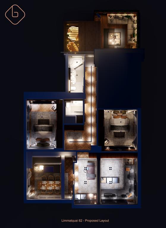 Le Bijou Lq82 Spectacular Limmatview Penthouse Appartamento Zurigo Esterno foto